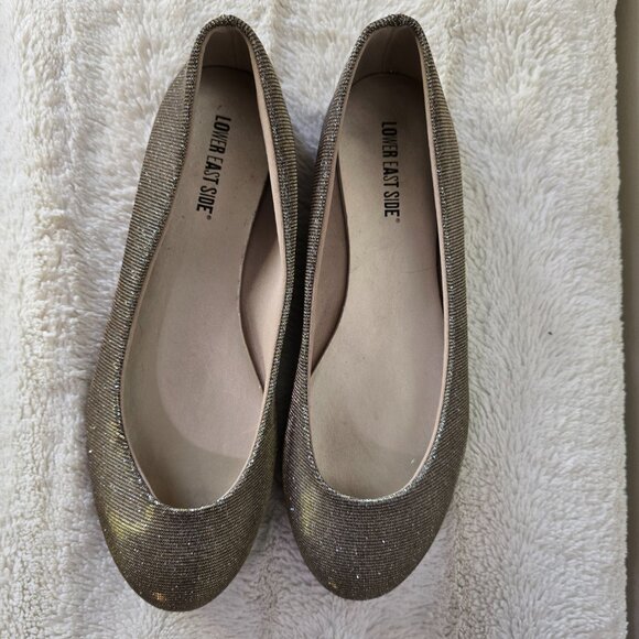 Lower East Side - 9W - Ballet Flats - Gold & Silver - Picture 3 of 8